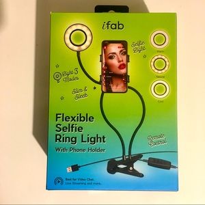 iFab Flexible Selfie Ring Light with Phone Holder